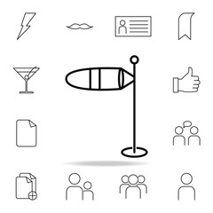Poster - wind gauge icon. Detailed set of simple icons. Premium graphic design. One of the collection icons for websites, web design, mobile app