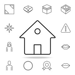 Poster - house icon. Detailed set of simple icons. Premium graphic design. One of the collection icons for websites, web design, mobile app