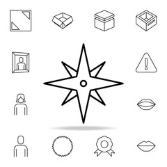 Poster - eight-pointed star icon. Detailed set of simple icons. Premium graphic design. One of the collection icons for websites, web design, mobile app