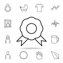 Poster - medal icon. Detailed set of simple icons. Premium graphic design. One of the collection icons for websites, web design, mobile app