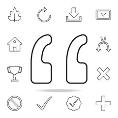 Poster - brackets icon. detailed set of simple icons. premium graphic design. one of the collection icons for
