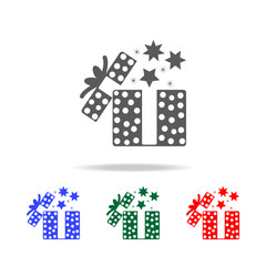 Poster - present box sign icon. Elements of Christmas holidays in multi colored icons. Premium quality graphic design icon. Simple icon for websites, web design, mobile app