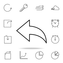 Poster - discharge sign icon. Detailed set of simple icons. Premium graphic design. One of the collection icons for websites, web design, mobile app