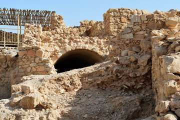 Masada fortress, ancient fortification in Israel situated on top of an isolated rock plateau