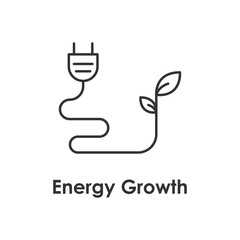 Aufkleber - socket, sprout icon with name