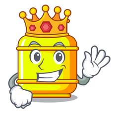 Poster - King gas tank cylinder Isolated on mascot