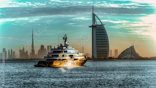 Obraz Dibond Wschód słońca nad Dubai City
