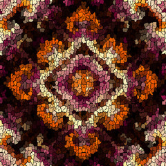 Aufkleber - Seamless grunge abstract square pattern. Paint grunge cracks.