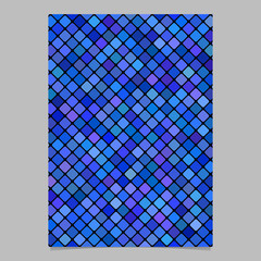Poster - Square pattern flyer design - vector tile mosaic page background