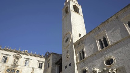 Wall Mural - Bell tower 15th century in Dubrovnik