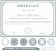 © JL-art - Gray certificate template with additional design elements