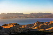 The Galileia Sea Seen A Later Afternoon Light In Israel