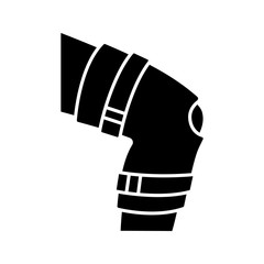 Sticker - Knee brace glyph icon