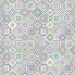 Poster - Geometric diagonal square mosaic tile pattern background - seamless graphic