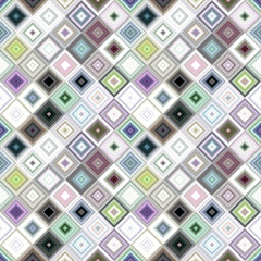Poster - Colorful seamless diagonal square mosaic pattern background - vector floor graphic