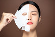 © Tom Wang - closeup young beauty face and facial mask