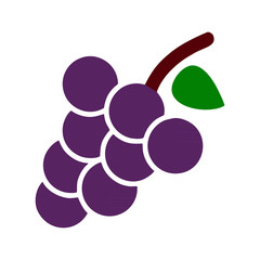 Wall Mural - grapes icon logo