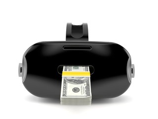 Poster - VR headset with money