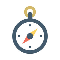 Poster - Compass on a white background. Vector Illustration.