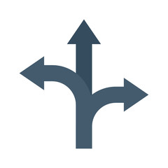 Leinwandbilder - Detour vector icon isolated, Detour logo concept