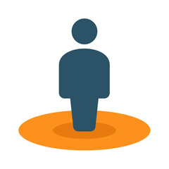 Leinwandbilder - map marker icon, vector pin location, gps icon, parking car, place holder