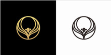 Eagle Logo Design Concept With Luxury Style Logo Template
