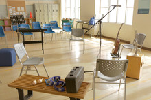 Temporary Music Classroom In Gym 2