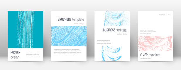 Poster - Cover page design template. Minimalistic brochure 