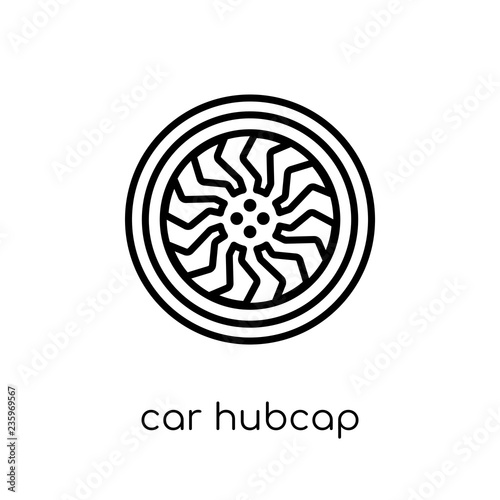 Fotografie, Obraz car hubcap icon from Car parts collection.