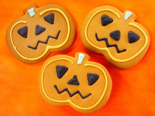 Wall Mural - HALLOWEEN PUMPKIN BISCUITS OR COOKIES