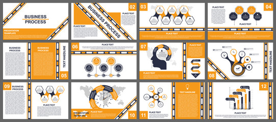 Business presentation templates. Modern elements of infographic. Can be used for business presentations, leaflet, information banner and brochure cover design.