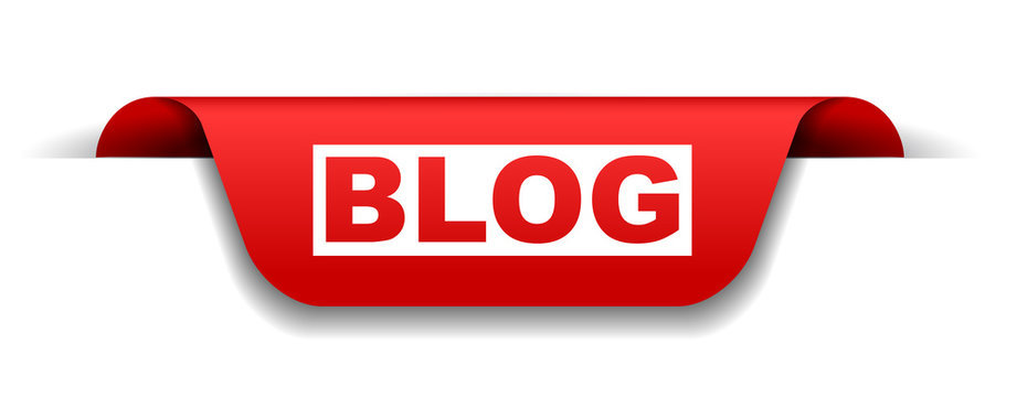 red vector banner blog