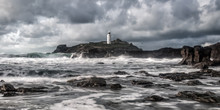Lighthouse With Stormy Sky Free Stock Photo - Public Domain Pictures