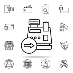 Poster - cash management icon. online shopping icons universal set for web and mobile