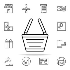 Poster - basket icon. online shopping icons universal set for web and mobile