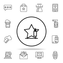 Poster - favorites products discounts icon. online shopping icons universal set for web and mobile