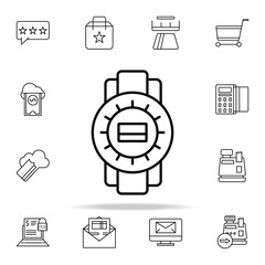 Poster - smart payment clock icon. online shopping icons universal set for web and mobile
