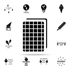 Poster - ice cream in a waffle icon. Ice cream icons universal set for web and mobile