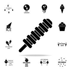 Poster - ice cream in a ball icon. Ice cream icons universal set for web and mobile