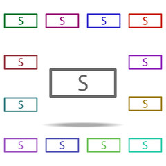 Poster - small icon. Elements of laundry in multi color style icons. Simple icon for websites, web design, mobile app, info graphics