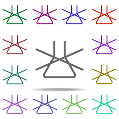 Poster - no detergent icon. Elements of laundry in multi color style icons. Simple icon for websites, web design, mobile app, info graphics