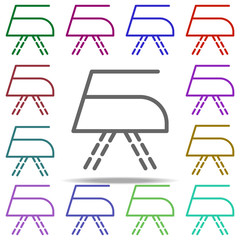 Poster - iron icon. Elements of laundry in multi color style icons. Simple icon for websites, web design, mobile app, info graphics