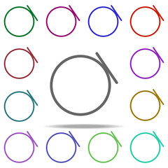 Poster - low heat icon. Elements of laundry in multi color style icons. Simple icon for websites, web design, mobile app, info graphics