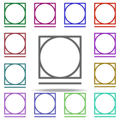 Poster - delicate icon. Elements of laundry in multi color style icons. Simple icon for websites, web design, mobile app, info graphics
