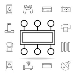 Poster - cpu icon. internet things icons universal set for web and mobile