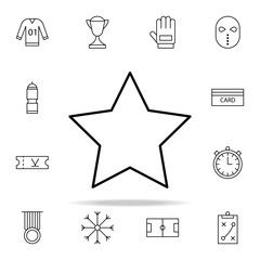 Poster - star icon. hockey icons universal set for web and mobile