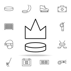 Poster - washer icon. hockey icons universal set for web and mobile