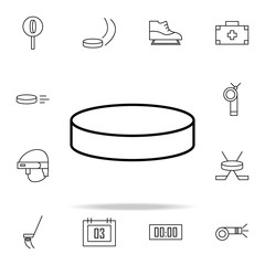 Poster - washer icon. hockey icons universal set for web and mobile