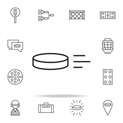 Poster - washer icon. hockey icons universal set for web and mobile
