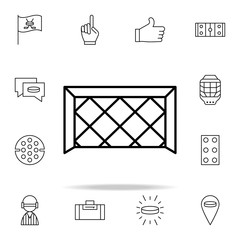Poster - goal icon. hockey icons universal set for web and mobile
